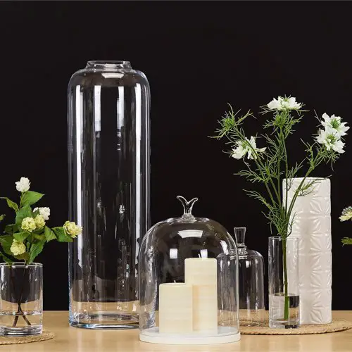 vase moderne en verre maisons du monde Vase Echo en verre H60cm