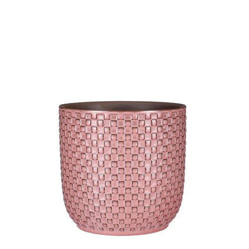 cache-pot rose maisons du monde Cache-pot en céramique rose clair D19,5