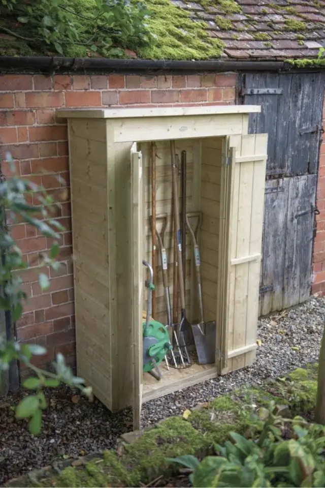 exemple rangement sympa jardinage meuble armoire extérieure pratique