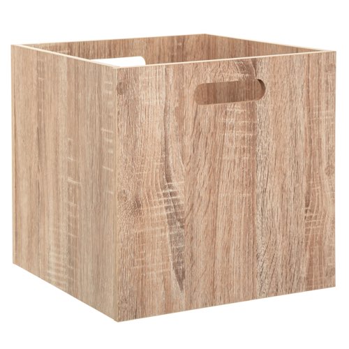 gain de place rangement pratique maisons du monde Boîte de rangement bois - 31x31x31cm