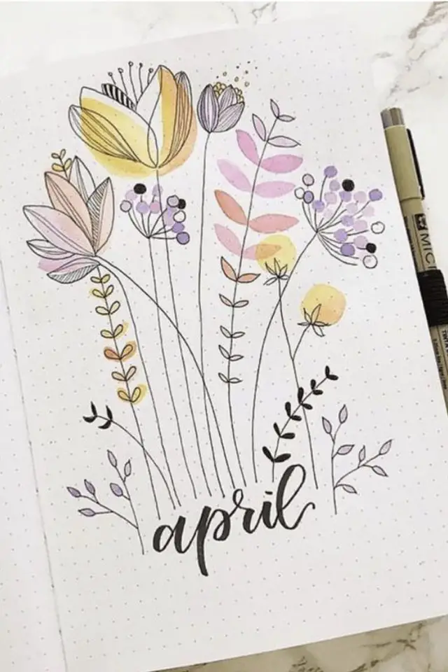 lettering callipgraphie pour debutant brush effet pinceau mois d'avril exemple