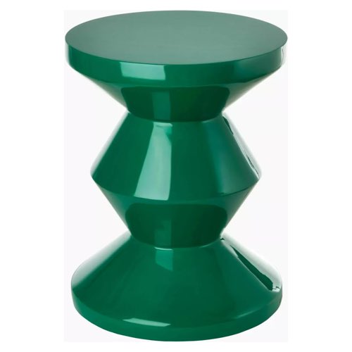 meuble deco design vert tendance Tabouret vert laqué émeraude