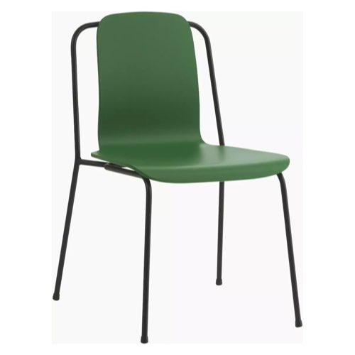 meuble deco design vert tendance Chaise verte structure noire vert franc