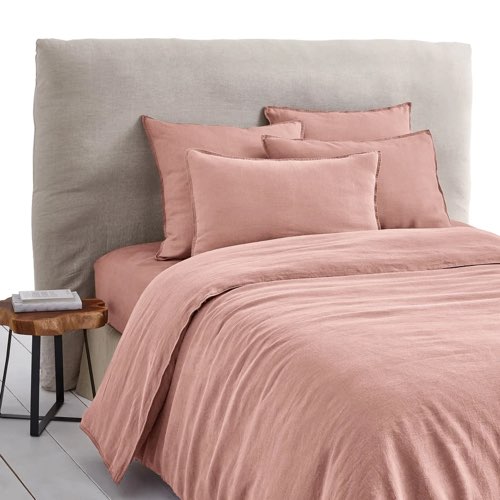 meuble deco rose la redoute Housse de couette chanvre lavé