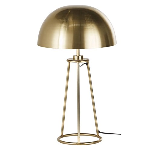meuble deco style vintage hipstorique maisons du monde Lampe champignon en métal doré H54