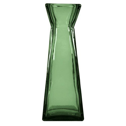 meuble deco vert franc emeraude maisons du monde Vase en verre recyclé eucalyptus 30 cm