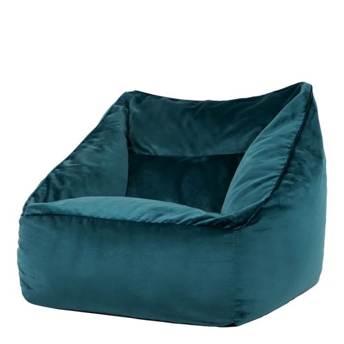meuble deco vert moderne la redoute Pouf fauteuil velours