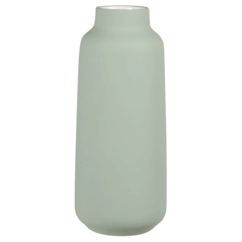 meuble deco vert rose maisons du monde Vase en grès vert H23