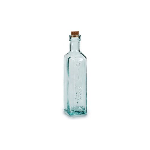 ou acheter deco ecoresponsasble recyclee pas cher Huilier en verre recyclé avec bouchon en liège 230ml