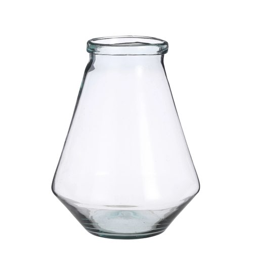 ou acheter deco ecoresponsasble recyclee pas cher Vase en verre recyclé D23,5 transparent moderne épuré