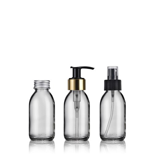 ou acheter deco ecoresponsasble recyclee pas cher Flacon verre blanc 100ml bouchon alu + dispenser + vapo