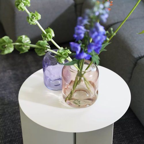 ou trouver deco durable ecoresponsable design verre Vase en verre rose 17 cm