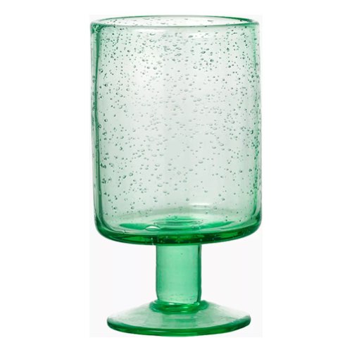 ou trouver deco durable ecoresponsable design verre Verre à vin vert ferm living