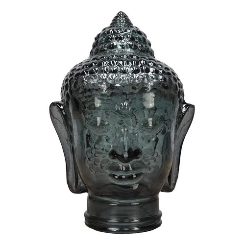 ou trouver objet deco durable verre recycle Tête en verre recyclé h 29 cm BUDDHA