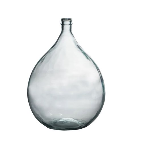 ou trouver objet deco durable verre recycle Bouteille dame jeanne 34 l en verre recyclé transparent
