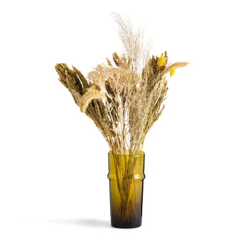 ou trouver objet deco durable verre recycle Vase Beldi en verre recyclé H20 cm, Pinago marron vintage