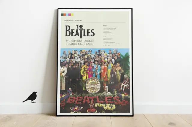 poster pop art collage beatles décoration murale musique et design