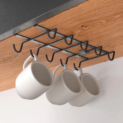 rangement cuisine pas cher pratique Porte tasses suspendu 10 pièces intérieur placard gain de place