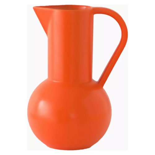 accessoire decoratif orange bleu design Carafe 1,5L en céramique orange vibrant