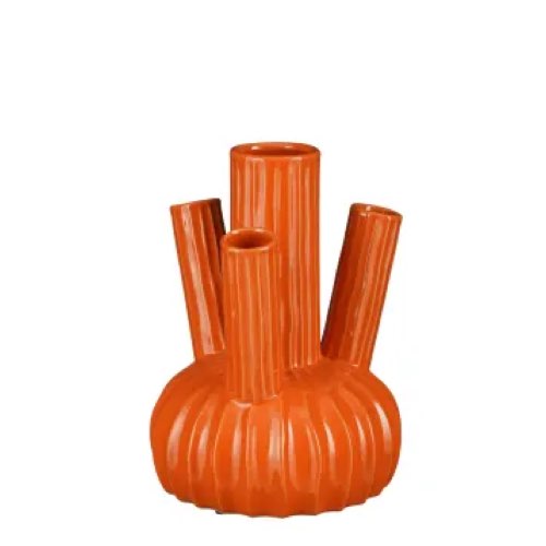 association couleur orange deco meuble maisons du monde Vase en céramique orange H27