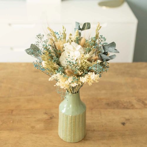 composition centre de table objet decoratif Bouquet de fleurs séchées Clémence Taille S