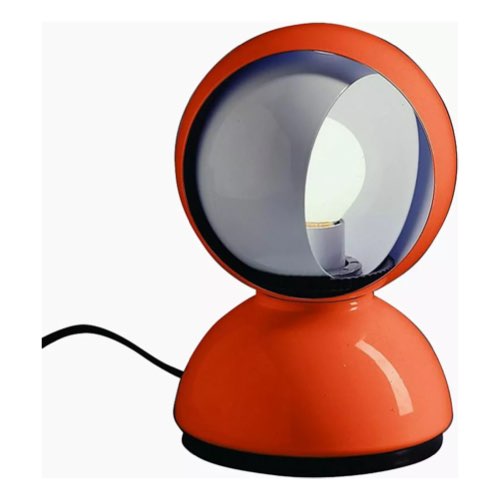 deco design couleur orange Lampe à poser orange vintage