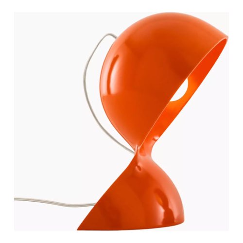 deco design couleur orange Lampe à poser orange vintage Artémide