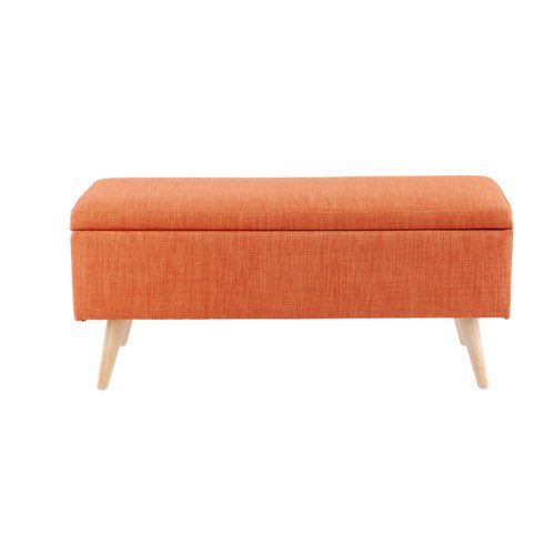 deco meuble couleur orange maisons du monde Banquette coffre vintage orange