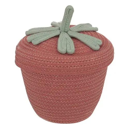 petit rangement chambre enfant jouets Panier tissu fraise Summer