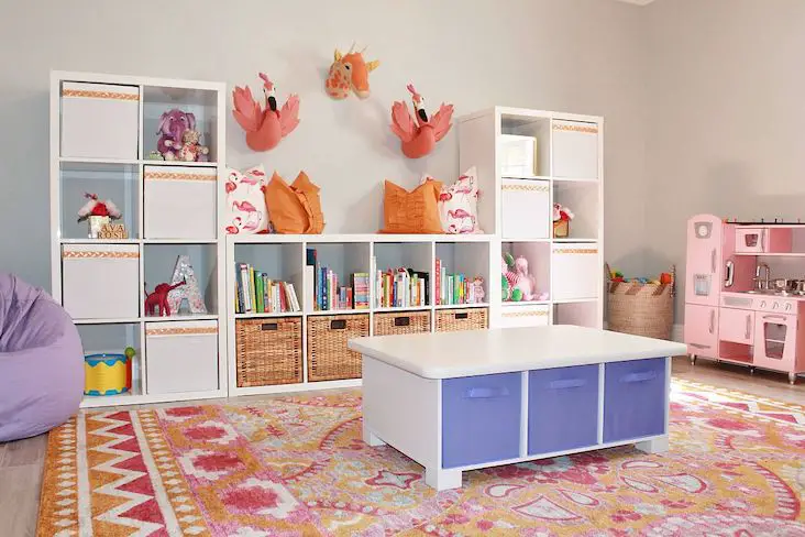 rangement enfant chambre jouets solutions adaptées tout âge pratique pas cher