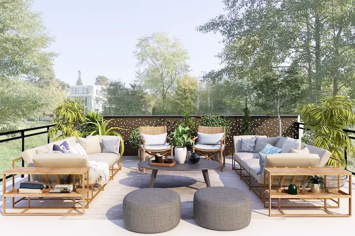 selection jardin terrasse amenagement detente salon extérieur confort meuble outdoor Leroy Merlin