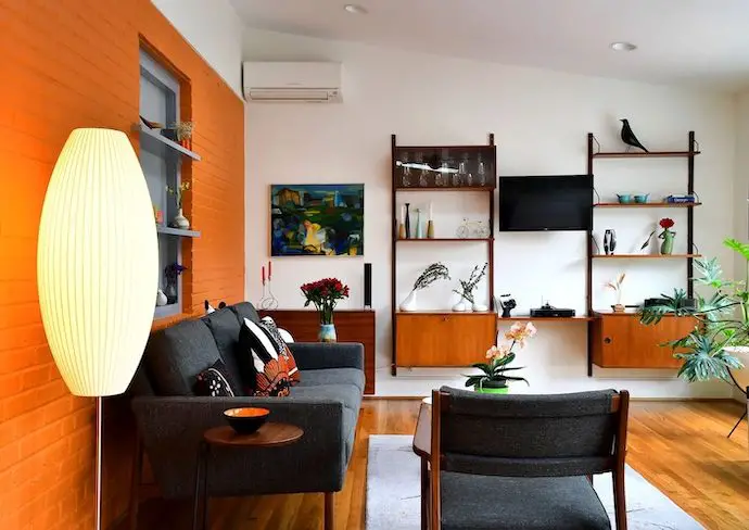 caracteristique style deco vintage couleur meuble salon séjour pièce à vivre