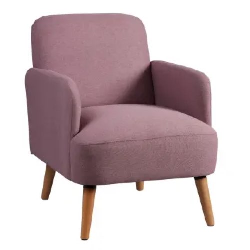 couleur deco jaune violet maisons du monde Fauteuil rembourré tissu violet