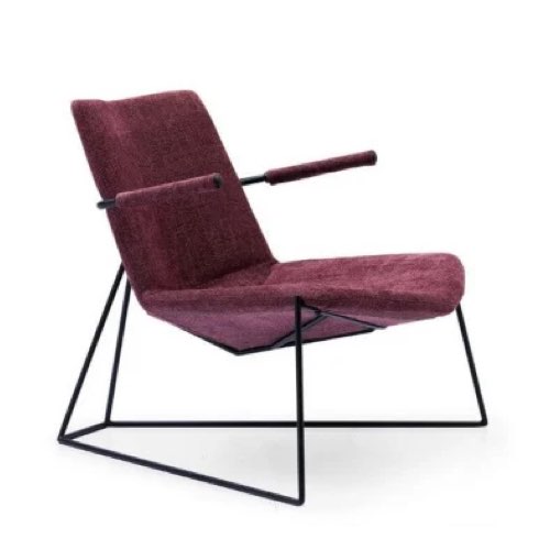 couleur deco jaune violet maisons du monde Fauteuil design contemporain prune