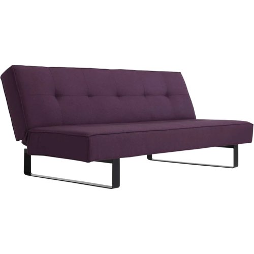 deco jaune et violet la redoute Canapé lit Sleek 2 places prune