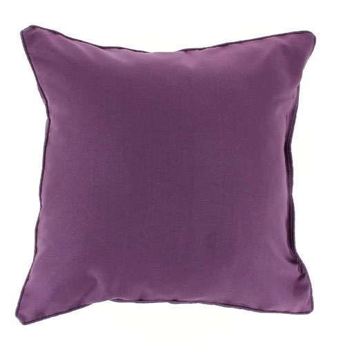 deco jaune et violet la redoute Coussin Passepoil uni Essentiel prune