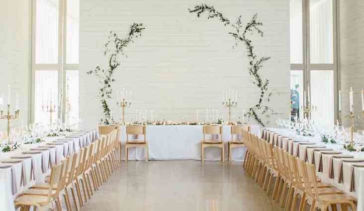 deco mariage salle table simple minimal chic exemple réception idée à copier