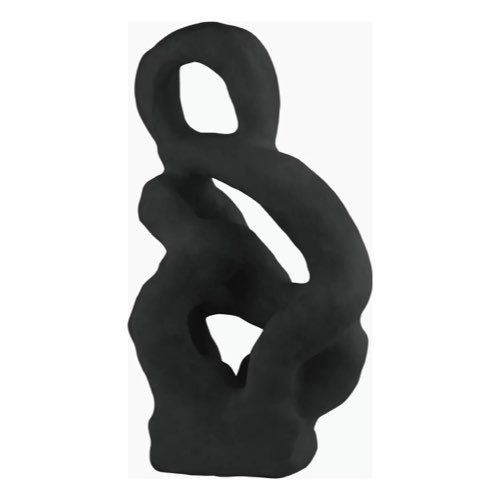 decoration minimaliste design Sculpture noire
