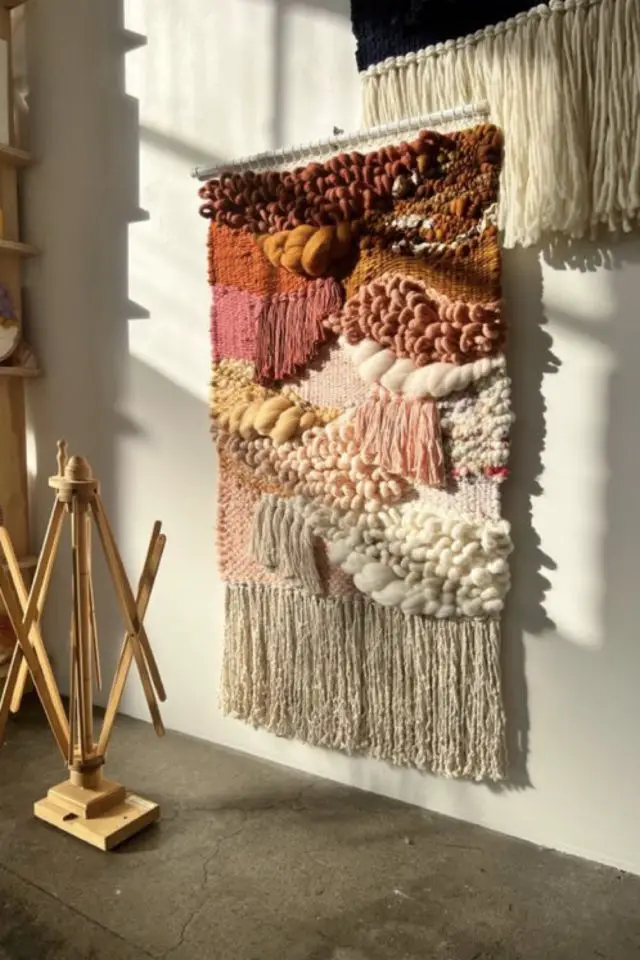 loisirs creatifs deco tissage moderne décoration murale à faire soi même esprit bohème