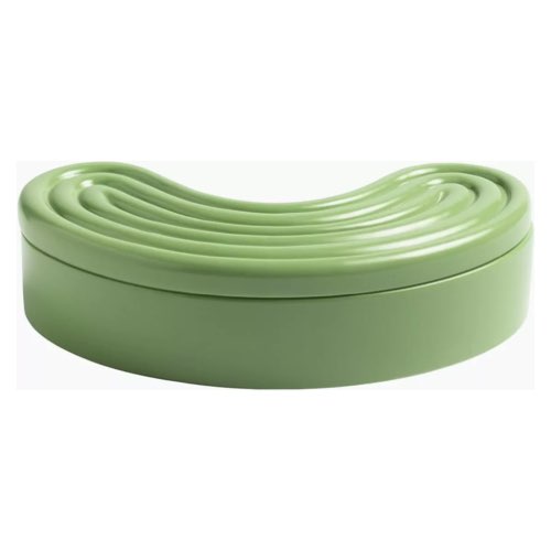objet decoratif design couleur Boîte en dolomite verte haricot