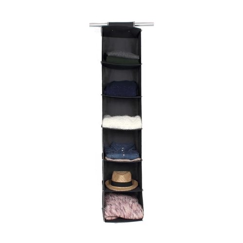 solution organisation dressing la redoute Rack en tissu pour pull avec 6 cases