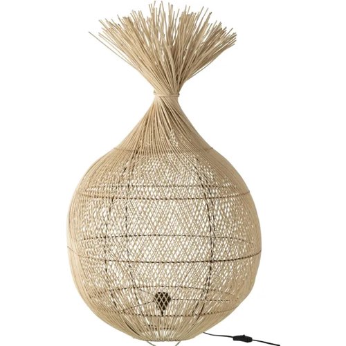 deco authentique luminaire rotin naturel Lampe Valencia en Rotin