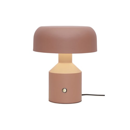 deco chambre design couleur terracotta Lampe de table Porto métal orange