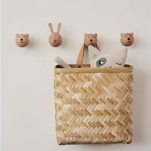 deco chambre enfant patere design Patère Ours en bois