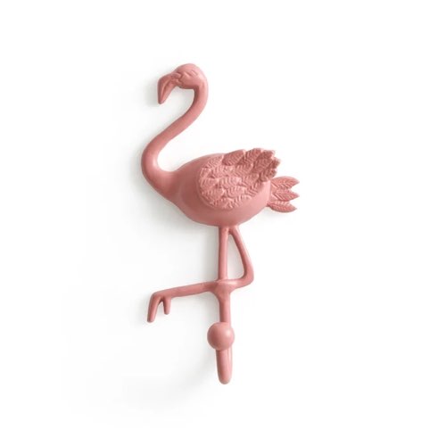 deco mur chambre enfant patere ludique Porte-manteau, patère murale flamand rose