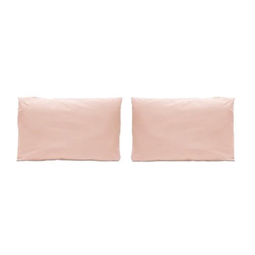 deco rose corail maisons du monde 2 Taies d'oreiller en percale de coton 50x75 cm corail