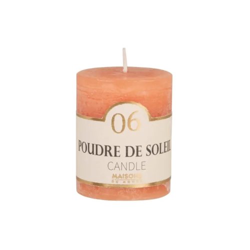 decoration chambre adulte moderne couleur terracotta Bougie parfumée terracotta H6