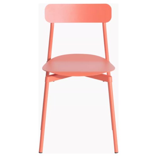 decoration design couleur corail idees Chaise en métal corail 