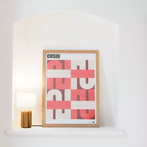 decoration design couleur corail idees Affiche corail esprit vintage 