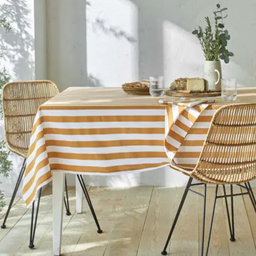 jolie nappe pas cher promo deco table Nappe rayée, collection Ninole